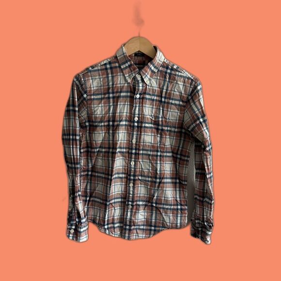 Abercrombie & Fitch Red and Blue Casual Button Down Shirt Size S - Picture 1 of 5